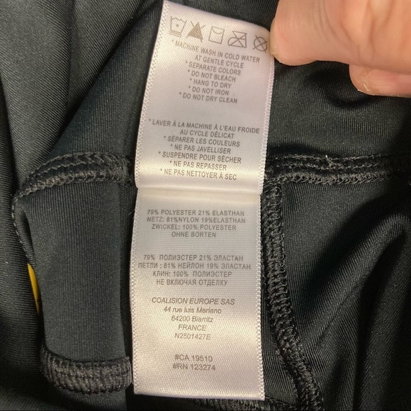 LOLE Sz S Comfort Waistband High Rise Zipper Pocket Mesh Inserts Leggings - Picture 7 of 10